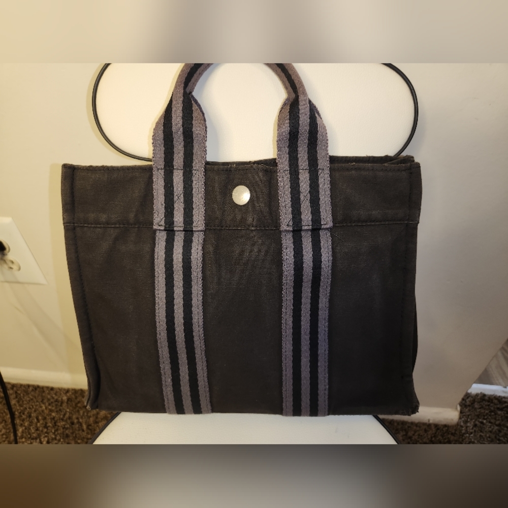 EUC Hermes Fourre-Tout small Canvas Tote - Picture 11 of 13